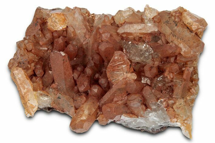 Tangerine Quartz Crystal Cluster - Brazil #328908